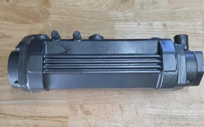 YANMAR 4LH-STE / 4LH-DTE Oil cooler.
This is a “Take Off” tested and serviced , engine oil cooler for Yanmar 4LH-STE/DTE.